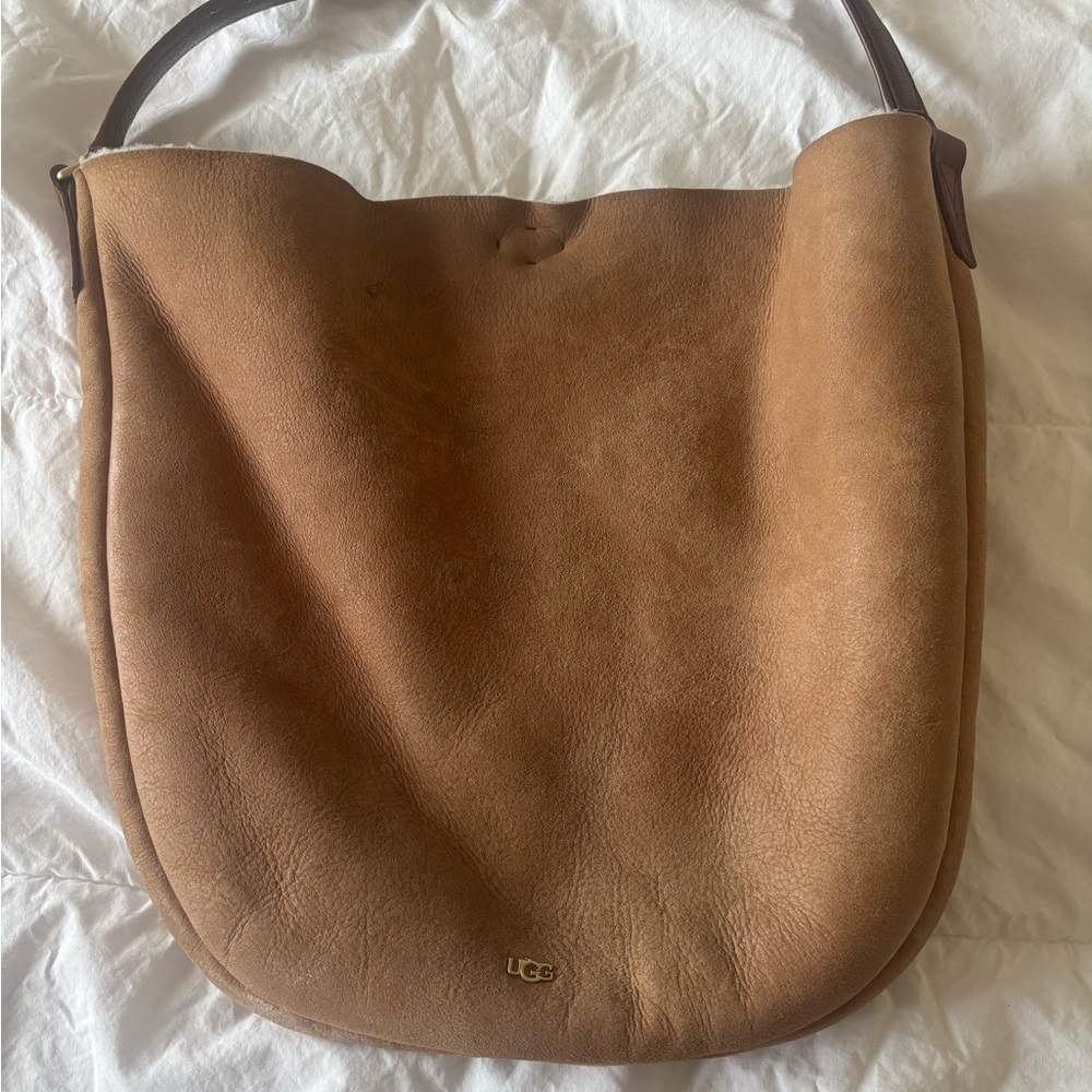 UGG sheep skin leather shoulder bag